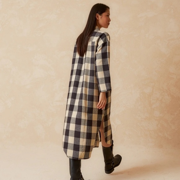 Check Shirt Dress - Picture 1 of 9